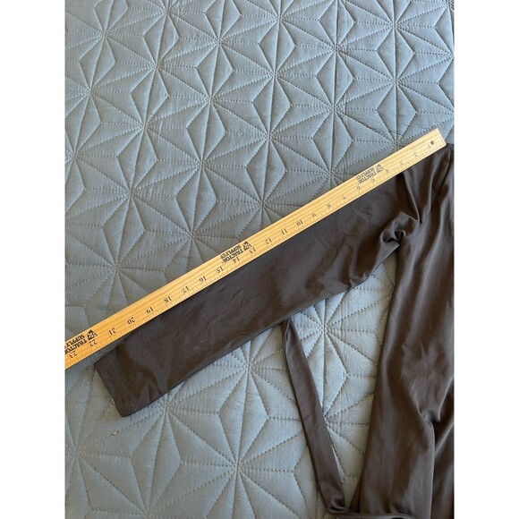 Meshki Gillian Recycled Nylon Long Sleeve Stretchy Dress In Black Size Medium - Picture 11 of 12